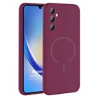 Microsonic Samsung Galaxy A34 Kılıf Zeno MagSafe Mürdüm