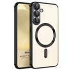 Microsonic Samsung Galaxy A57 Kılıf MagSafe Luxury Electroplate Lacivert