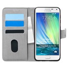 Microsonic Samsung Galaxy A5 Kılıf Fabric Book Wallet Gri