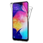 Microsonic Samsung Galaxy A50 Kılıf 6 tarafı tam full koruma 360 Clear Soft Şeffaf