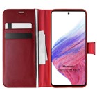 Microsonic Samsung Galaxy A53 5G Kılıf Delux Leather Wallet Kırmızı
