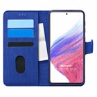 Microsonic Samsung Galaxy A53 5G Kılıf Fabric Book Wallet Lacivert