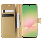 Microsonic Samsung Galaxy A56 Kılıf Delux Leather Wallet Gold
