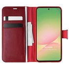 Microsonic Samsung Galaxy A56 Kılıf Delux Leather Wallet Kırmızı