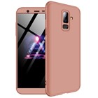 Microsonic Samsung Galaxy A6 Plus 2018 Kılıf Double Dip 360 Protective Rose Gold