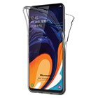 Microsonic Samsung Galaxy A60 Kılıf 6 tarafı tam full koruma 360 Clear Soft Şeffaf