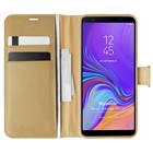 Microsonic Samsung Galaxy A7 2018 Kılıf Delux Leather Wallet Gold