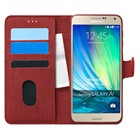 Microsonic Samsung Galaxy A7 Kılıf Fabric Book Wallet Kırmızı