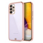 Microsonic Samsung Galaxy A72 Kılıf Laser Plated Soft Pembe