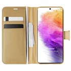 Microsonic Samsung Galaxy A73 5G Kılıf Delux Leather Wallet Gold