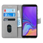 Microsonic Samsung Galaxy A9 2018 Kılıf Fabric Book Wallet Gri