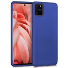 Microsonic Matte Silicone Samsung Galaxy A91 S10 Lite Kılıf Lacivert