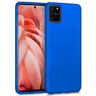 Microsonic Matte Silicone Samsung Galaxy A91 S10 Lite Kılıf Mavi