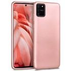 Microsonic Matte Silicone Samsung Galaxy A91 S10 Lite Kılıf Rose Gold