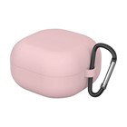 Microsonic Samsung Galaxy Buds 4 Pro Kılıf Askılı Mat Silikon Pembe