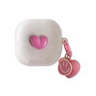 Microsonic Samsung Galaxy Buds 2 Pro Kılıf Süslü Kalp Desenli Pembe