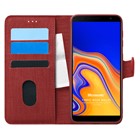 Microsonic Samsung Galaxy J4 Core Kılıf Fabric Book Wallet Kırmızı