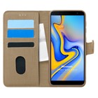 Microsonic Samsung Galaxy J6 Plus Kılıf Fabric Book Wallet Gold