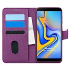 Microsonic Samsung Galaxy J6 Plus Kılıf Fabric Book Wallet Mor