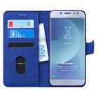 Microsonic Samsung Galaxy J7 Pro Kılıf Fabric Book Wallet Lacivert