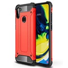 Microsonic Samsung Galaxy M11 Kılıf Rugged Armor Kırmızı