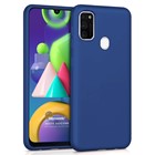 Microsonic Matte Silicone Samsung Galaxy M21 Kılıf Lacivert