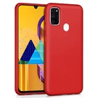 Microsonic Matte Silicone Samsung Galaxy M30s Kılıf Kırmızı