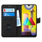 Microsonic Samsung Galaxy M31 Kılıf Fabric Book Wallet Siyah