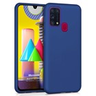 Microsonic Matte Silicone Samsung Galaxy M31 Kılıf Lacivert