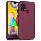 Microsonic Matte Silicone Samsung Galaxy M31 Kılıf Mor