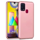 Microsonic Matte Silicone Samsung Galaxy M31 Kılıf Rose Gold