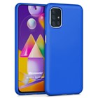 Microsonic Matte Silicone Samsung Galaxy M31s Kılıf Mavi