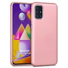 Microsonic Matte Silicone Samsung Galaxy M31s Kılıf Rose Gold