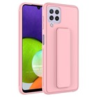 Microsonic Samsung Galaxy A22 4G Kılıf Hand Strap Pembe