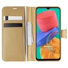 Microsonic Samsung Galaxy M33 Kılıf Delux Leather Wallet Gold