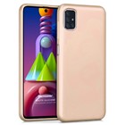 Microsonic Matte Silicone Samsung Galaxy M51 Kılıf Gold