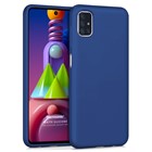 Microsonic Matte Silicone Samsung Galaxy M51 Kılıf Lacivert