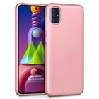 Microsonic Matte Silicone Samsung Galaxy M51 Kılıf Rose Gold