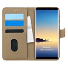 Microsonic Samsung Galaxy Note 8 Kılıf Fabric Book Wallet Gold