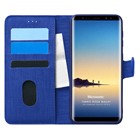 Microsonic Samsung Galaxy Note 8 Kılıf Fabric Book Wallet Lacivert