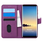 Microsonic Samsung Galaxy Note 8 Kılıf Fabric Book Wallet Mor