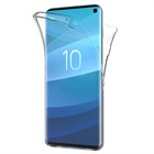 Microsonic Samsung Galaxy S10 Kılıf 6 tarafı tam full koruma 360 Clear Soft Şeffaf