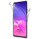 Microsonic Samsung Galaxy S10 Lite Kılıf 6 tarafı tam full koruma 360 Clear Soft Şeffaf