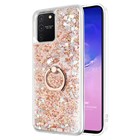 Microsonic Samsung Galaxy S10 Lite Kılıf Glitter Liquid Holder Gold