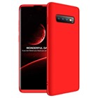 Microsonic Samsung Galaxy S10 Plus Kılıf Double Dip 360 Protective Kırmızı