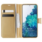 Microsonic Samsung Galaxy S20 FE Kılıf Delux Leather Wallet Gold