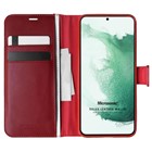 Microsonic Samsung Galaxy S22 Plus Kılıf Delux Leather Wallet Kırmızı