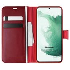 Microsonic Samsung Galaxy S22 Plus Kılıf Delux Leather Wallet Kırmızı
