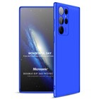 Microsonic Samsung Galaxy S22 Ultra Kılıf Double Dip 360 Protective Mavi