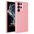 Microsonic Samsung Galaxy S22 Ultra Kılıf Grand Stardust Pembe